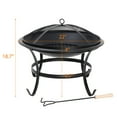 thumbnail image 5 of SONGMY 32" Square Yard Outdoor Fire Pit, Black Portable Steel Garden Fire Pit, 5 of 10