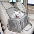 thumbnail image 6 of Extra Large Foldable Soft Sided Pet Backpack Carrier - for Dogs Cats, 25 Lbs Max Weight Capacity, Breathable Mesh, Adjustable Shoulder Straps, Portable Travel Pet Bag for Car Trips & Vet Visits, 6 of 12