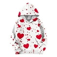thumbnail image 4 of Lorytime Valentine Sweatshirts for Girls with Heart Long Sleeve Crewneck Tops Hoodies Pullover with Pocket Outerwear, 4 of 6