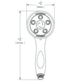 thumbnail image 4 of Speakman VS-3014-E175 Caspian Anystream Multi-Function Handheld Shower Head, 1.75 GPM, Polished Chrome, 4 of 7