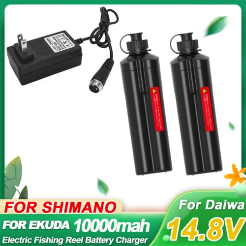 New Sea Fishing Electric Reel Battery 14.8V 7000mAh 3500mAh 10000mah 10.0 Rechargeable Fishing Reel Lithium Battery For SHIMANO DAIWA Droplet power cord cable 2 pin 6pin