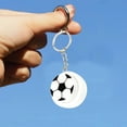 thumbnail image 3 of TFYZYY 3D Printed Stress Relief Ball Keychain - Funny Trendy Sports Shapes, Durable Plastic, Perfect Gift for Game Lovers and Daily Use, 3 of 5
