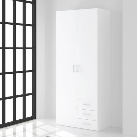 3 Door Wardrobe - Space 3 Drawer and 2 Door Wardrobe