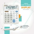 thumbnail image 6 of CATIGA Electronics CD-2776 Premium Large Desktop Calculator with Giant Buttons, White, 6 of 7