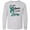 AC-Heather Grey, variant on Inktastic My Mom is my Hero- Ovarian Cancer Awareness Long Sleeve Youth T-Shirt