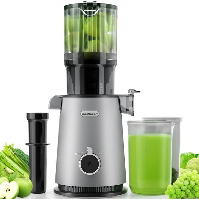 Extractor De Jugo Profesional Exprimidor ECOSELF 200W 1.2L Gris