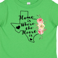 thumbnail image 4 of Inktastic Texas Home is Where the Heart is with Watercolor Floral Girls Toddler T-Shirt, 4 of 5