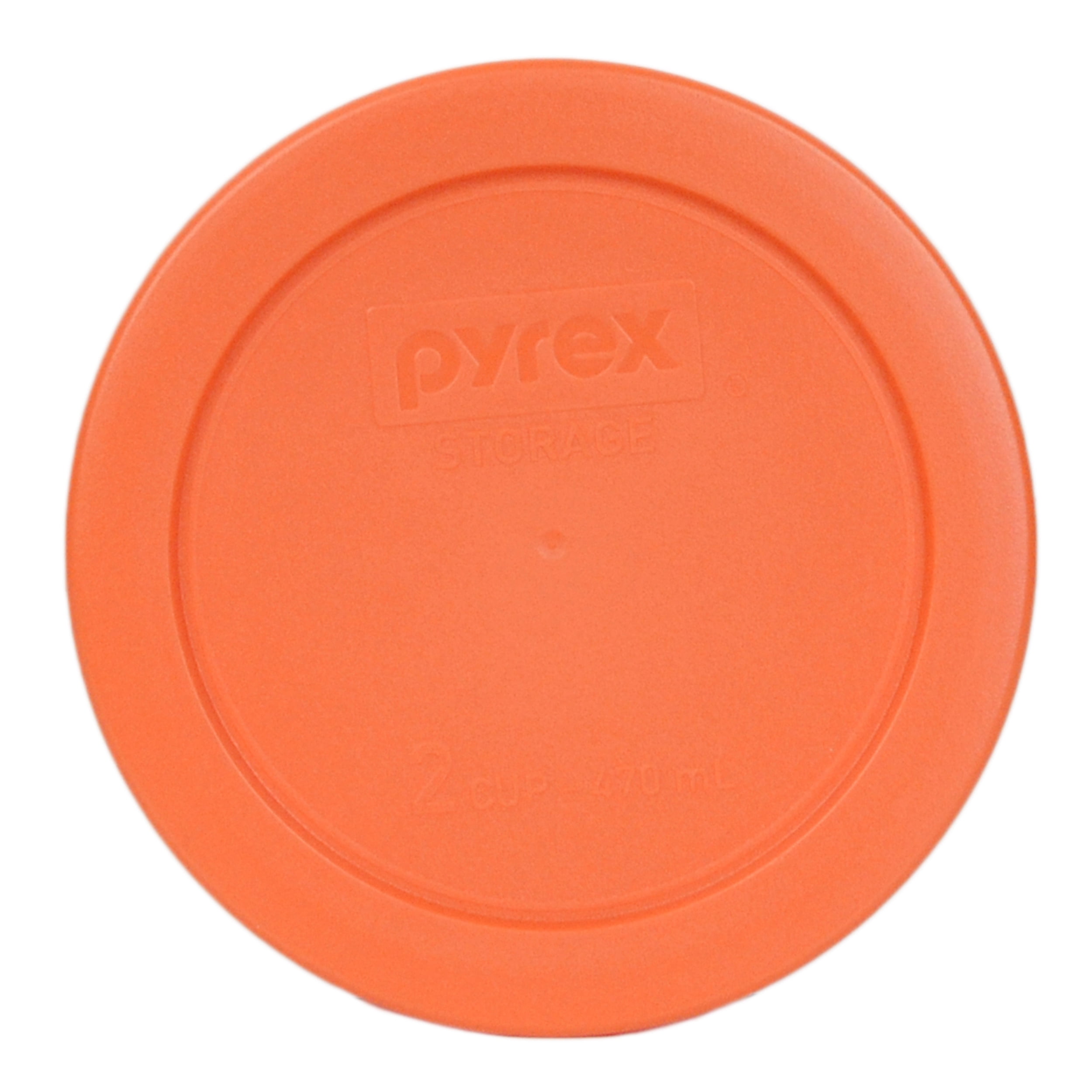 Pyrex Replacement Lid 7200PC Orange Plastic Cover for Pyrex 7200 2Cup