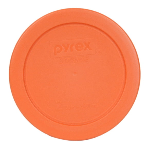 Pyrex Replacement Lid 7200-PC Orange Plastic Cover for Pyrex 7200 2-Cup Bowl (Sold Separately)