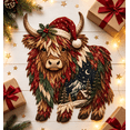 thumbnail image 4 of 1 PCS Christmas Woodland Wildlife DIY Patchwork Kit, 2026 New Beginner Friendly Layered Fabric Craft Set, Complete Pre-Cut Supplies,Christmas Home Decor, Unique Holiday Gift(Highland Cow), 4 of 6