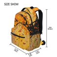 thumbnail image 2 of School Backpack Lightweight Multipocket College High Middle Student Bag 15L Falling Leaves and Lamp, 2 of 9