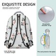 thumbnail image 5 of Pioneer Flower Floral Print Pattern Backpack for School, Cute School Bag with Adjustable Shoulder Straps and Padded Back, 15.3"x11"x7.1", 5 of 5