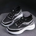 thumbnail image 7 of RotHome Platform Sneakers for Women Mesh Breathable Chunky Casual Athletic Shoes Gym Workout Walking Tennis Sneakers Womens Black Thick Sole, 7 of 7
