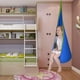 thumbnail image 2 of Columpio colgante con cuerda ajustable, cómodo nido con asiento inflable, columpio portátil para terapia sensorial para autismo (azul, 150 cm de alto), 2 of 4