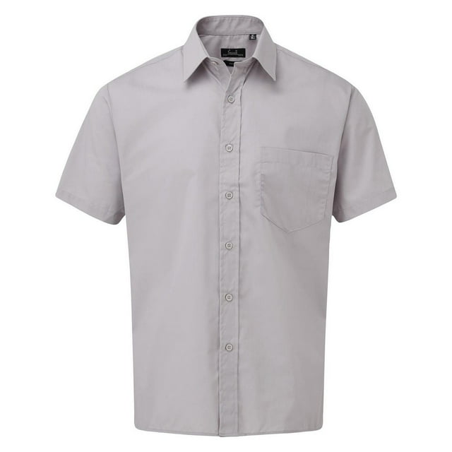 Premier Mens Short Sleeve Poplin Shirt