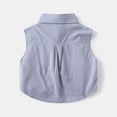 thumbnail image 3 of RMGVDSD Toddler Shirt Boys Shirts Cool Comfortable Summer Sleeveless Button Down Shirt Casual Tank Tops For Kids Beach Vacation Clothes 18-24 Months, 3 of 9