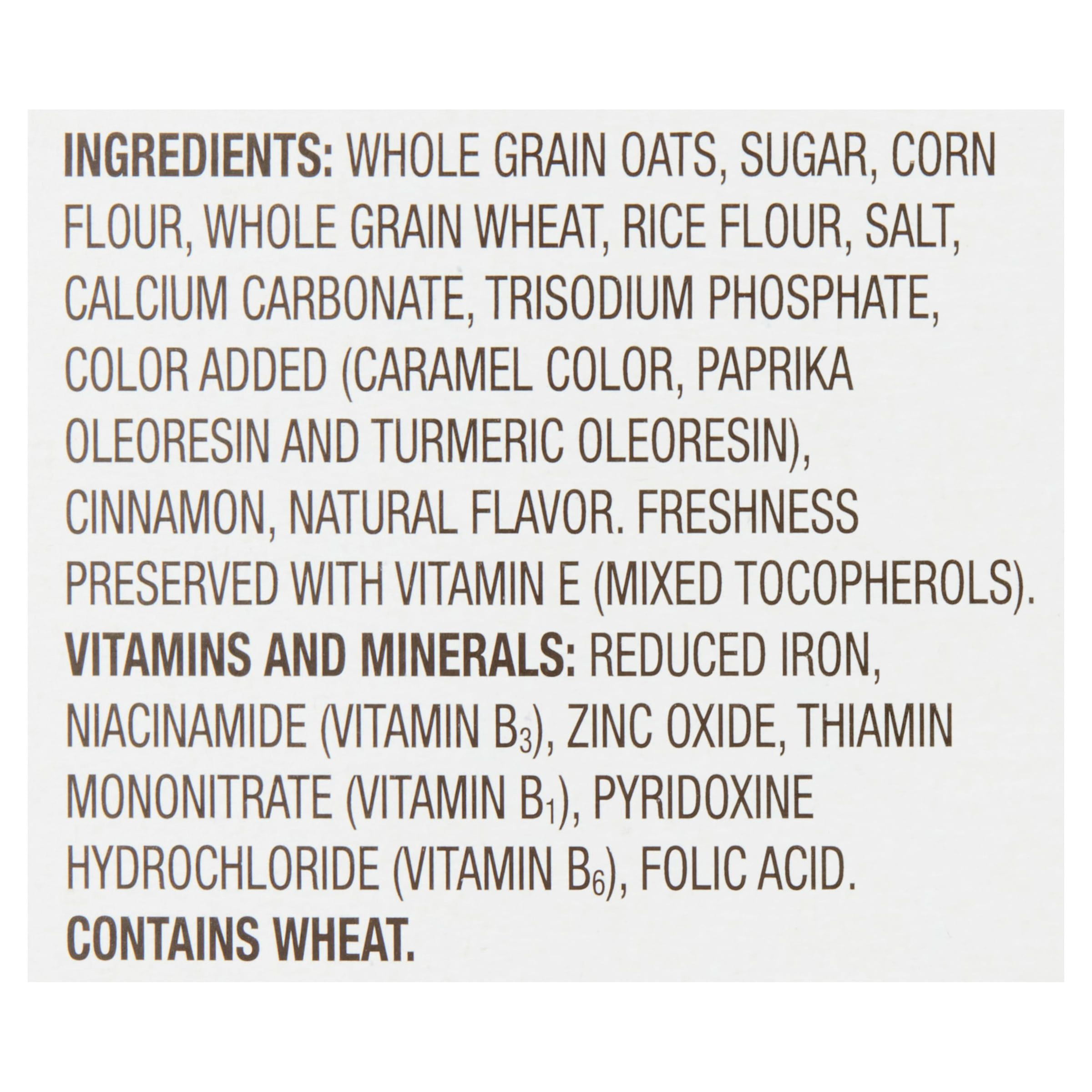 (3 pack) Great Value Cinnamon Oat Crunch Whole Grain Oat Cereal, 18 oz