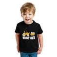 thumbnail image 3 of Tstars Boys' Big Brother T-Shirt - Tractor Loving Toddler Shirt - Pregnancy Reveal - Size 2T - Black, 3 of 6