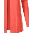 thumbnail image 5 of Made by Olivia Women's Open Front Long Sleeve Classic Knit Cardigan, 5 of 7