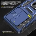 thumbnail image 3 of K-Lion Samsung Galaxy S21 Ultra Case, Heavy Duty Rugged Case with Kickstand Pocket Shockproof,Slide Holder Back Cover for Samsung Galaxy S21 Ultra 6.8 inch,Navyblue, 3 of 7
