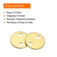 thumbnail image 4 of Uxcell 40pcs Brass Round Stamping Blank DIY Label Tags 6mm for Craft, Pendant Decoration, 1mm Double Hole, 4 of 6