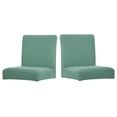 thumbnail image 1 of Funda protectora sólida para silla de comedor Funda protectora Universal para muebles de oficina Protector exterior Funda giratoria Suministros para el hogar Verde militar 2 paquetes Eigraketly HA012490-04, 1 of 5