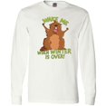 thumbnail image 3 of Inktastic Groundhog Day Wake Me When Winter is Over Long Sleeve T-Shirt, 3 of 5