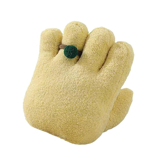 Adorno de almohada de peluche, almohadas decorativas gruesas, almohada con forma de mano, almohada rellena Amarillo