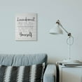 thumbnail image 3 of Stupell Industries Laundromat Funny Word Bathroom Laundry Black And White Design Super Canvas Wall Art by Kimberly Allen, 3 of 3