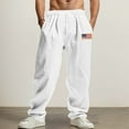 thumbnail image 2 of Men's Casual Trousers Everyday Lightweight Straight Leg Design with Adjustable Drawstring for Comfort and Versatile Style, 2 of 9