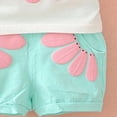 thumbnail image 5 of HCNTES Toddler Girls Clothes 1T 2T 3T 4T 5T Summer Outfits Baby Kids Short Sleeve T-Shirt Tops & Camouflage Shorts Sets, 5 of 5