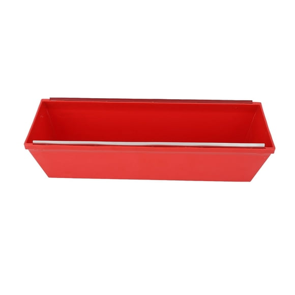 Plastering Mud Pan, Drywall Mud Tray 14 Inch Red Contoured Bottom for Cement Paint