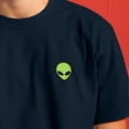 thumbnail image 5 of Dalix Alien Heavy Cotton Short Sleeve Summer Tee Mens in Navy S Small, 5 of 5