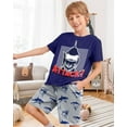 thumbnail image 3 of Fiodrimy Boys Pajamas Big Boys Summer Short Sleeve PJ Set Kid Sleepwear Boys Pajamas Size 8-14, 3 of 6
