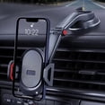 thumbnail image 1 of Soporte para teléfono móvil para coche - Soporte universal con ventosa para smartphones de 4,5 a 6,7 pulgadas, brazo giratorio para parabrisas/salpicadero, 1 of 8