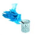 thumbnail image 2 of Soft Turkey Feather Duster Brush With Black Handle Home Furniture Car Cleaning Tools (Blue), 2 of 3
