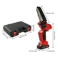 thumbnail image 6 of Wildnix Lithium battery chain saw with 800m/min speed, 65# carbon steel blade, adjustable baffle, lightweight 4.3 lbs, for cutting large wood, with two 21V batteries, 6 of 6