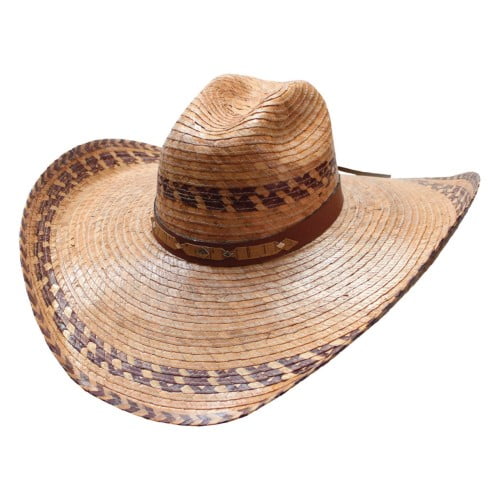 Chihuahua Palm Leaf Speedy Cowboy Hat with 6" Wide Brim - Burnt Palm