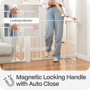 Perma Child Safety 28.8-40.1 Safe Step Baby Gate with Rental Safe Wall Protectors