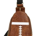 thumbnail image 6 of yuksok Shoulder Bag Daypack Women Men Crossbody Bag for Running Backpacking Walking Dark Brown, 6 of 7