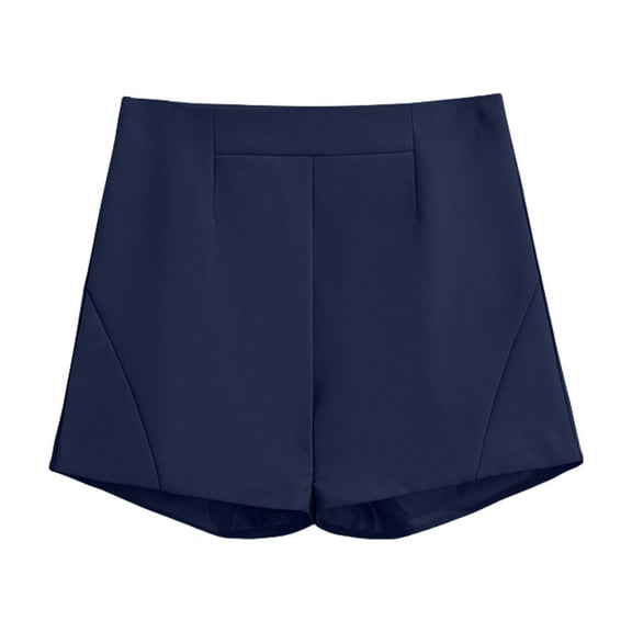 Yubnlvae Women's Suit Shorts - 2025 High Waist A-Line Wide Leg Style Blue L, Suit Shorts Women's Black Summer Thin Style 2025 New Loose High Waisted A Line Casual Wide Leg Trousers