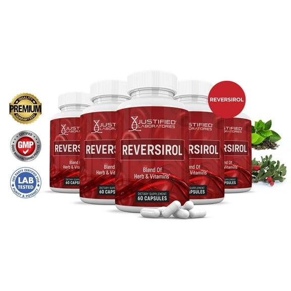 (5 Pack) Reversirol  Premium Formula 688MG 300 Capsules