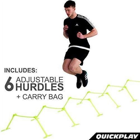クイックプレイ QUICKPLAY アジャスタブル スピード ハードル 6本セット ミニハードル 高さ調節可 アジリティトレーニング 練習器具 QP-HDL6P イエロー