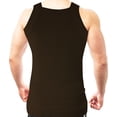 thumbnail image 4 of Different Touch 2 Pack Assorted Colors G-unit Tank Tops Square Cut Muscle Rib for Men, 4 of 4