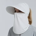 thumbnail image 2 of Hunpta Sun Hats For Women Summer Sun Hat Outdoor Riding Face Covering Solid Color Mask Sun Hat, 2 of 4