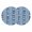 Blue, variant on Navy Blue Striped Coastal Round 15 Inch Placemats Set of 8, Nautical Beach Starfish Shell HeatResistant Non Slip Place Mats for Dining Table, Wipeable Braided Kitchen Table Mats for Housewarming