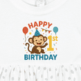 thumbnail image 4 of Inktastic Happy 1st Birthday Monkey Party Theme Girls Baby Dress, 4 of 5