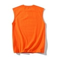 thumbnail image 4 of BXINGOHAI Men's Tank Tops Cotton Sleeveless Muscle Shirts for Workout Running Athletic Gym Lounge Casual, Breathable Orange,4XL, 4 of 4