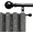 Black, variant on WIDYANA Black Curtain Rods for Window 30 to 48 inches Adjustable 1 inch Diameter with Brackets