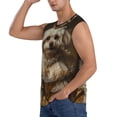 thumbnail image 3 of Balery Regal Dog In Royal Attire Camisetas sin mangas para hombre, absorbe la humedad y protege contra el mal olor.-X-Large, 3 of 7